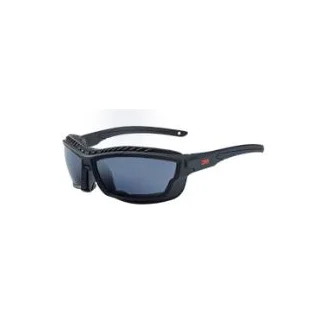 3M™ Bark Hut Safety Spectacle SNN007SDG, Hardcoat Anti-Fog/Anti-Scratch Smoke Lens with Dust Guard