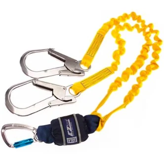 3M™ DBI-SALA® EZ-Stop™ Lanyard Twin Elasticated Z60200919E, Gray, 2 m, 9502116, 9502058