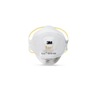 3M™ Aura™ Respirator 9312A+, FFP1/P1, with Valve, 12 Boxes ea/Case