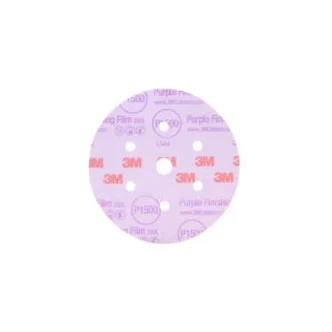 3M™ Hookit™ Purple Finishing Film Abrasive Disc 260L, 51154, 150mm, Dust Free, P1500 (50PK)