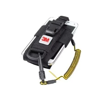 3M™ DBI-SALA® Adjustable Radio/Cell Phone Holster, Clip2Loop Coil Tether, Micro D-Ring 1500089, 1 EA