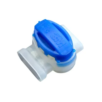 3M™ Scotchlok™ Electrical IDC 314-POUCH, Pigtail, Self-Stripping, Blue, 22-14 AWG, 50 per bag