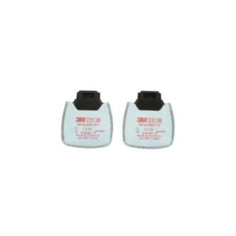3M™ Secure Click™ Particulate Filter D3138, P3 R, with Nuisance Level Organic Vapour/Acid Gas Relief and Ozone, 1 Pair/Pack