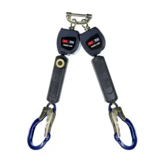 3M™ DBI-SALA® Nano-Lok™ Twin-Leg Self-Retracting Lifeline 3101719, 2m, Aluminium Hook 63.5mm (2-1/2”) Opening
