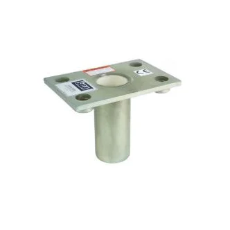 3M™ DBI-SALA® Confined Space Permanent Flush Floor Mount Sleeve Davit Mast Base 8512827, Stainless Steel