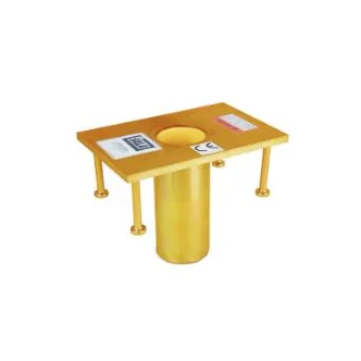 3M™ DBI-SALA® Confined Space Permanent Flush Floor Mount Sleeve Davit Mast Base 8512828, Stainless Steel