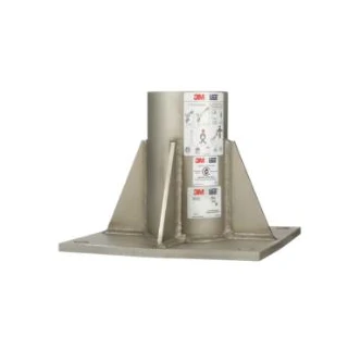 3M™ DBI-SALA® Confined Space Floor Mount High Capacity Davit Mast Base 8000096, Stainless Steel