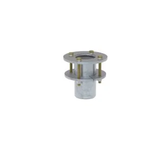 3M™ DBI-SALA® Confined Space Deck Mount High Capacity Davit Mast Base 8000099, Galvanized Steel