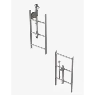 3M™ DBI-SALA® Lad-Saf™ Cable Vertical Safety System Bracketry 6116632, 2 User, Stainless Steel