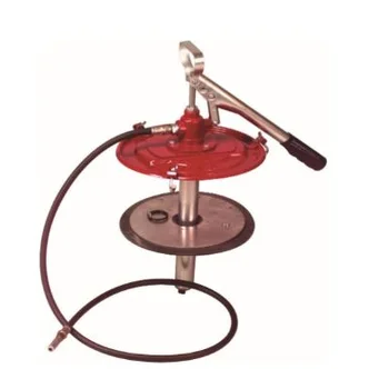 Lever Action Grease Pump with drum cover follower plate, hose, coupler- 20kg