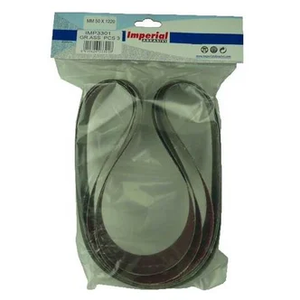 MINI PACK OF 3 LINISHING BELTS - ALUMINIUM OXIDE 50 X 914MM IMX 60 GRIT