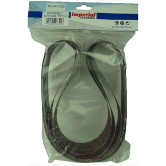 MINI PACK OF 3 LINISHING BELTS - ALUMINIUM OXIDE 50 X 914MM IMX 80 GRIT