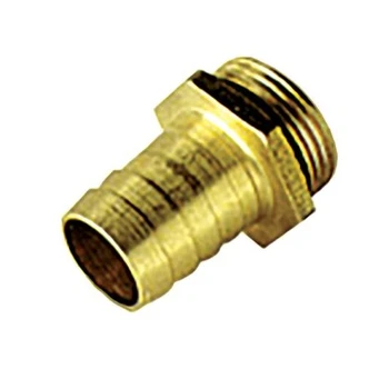 Alemlube brass machined 1" BSP (m) x 1" ID hose tail