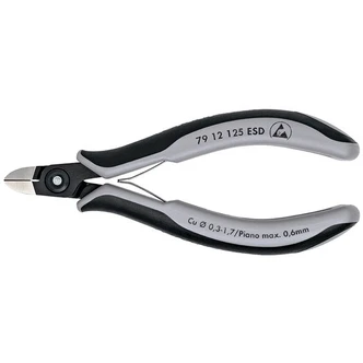 KNIPEX PREC ELECT CUTTER ESD 125MM (AF) 61g