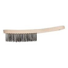 Welder's Toothbrush Hbg 3x7 S/S Wood Handle (Box 36)