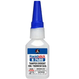 Tamper Evident Ink/Varnish Seal, Red, 20ml (6PK)