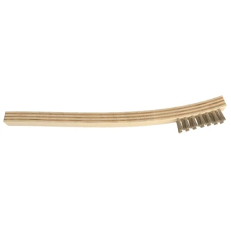 Scratch Brush, Wood Handle, Hog Hair Bristles