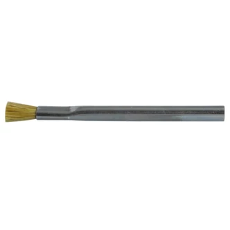 Acid Brush, Re-usable, Zinc Plated Steel Handle, Horse Hair Bristles