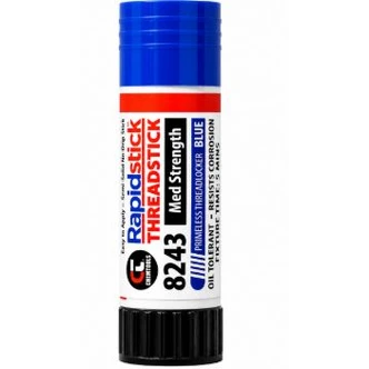 Rapidstick™ Threadlocker Stick, 'Threadstick', (8243), Oil Tolerant, Blue, 19g Semi-Solid Stick