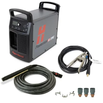 Powermax65 SYNC system, 200-600V, 1/3-PH, CSA, CPC & Serial Ports, 180 degree torch, 7.6 (25') lead