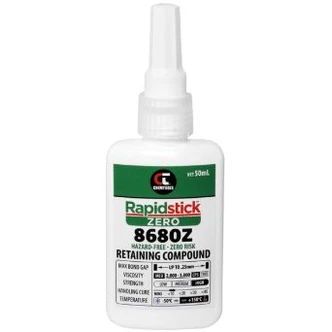 Rapidstick™ Zero Retaining Compound (8680), Contaminated Surfaces, 50ml Bottle - ZERO Hazard Symbols (12PK)