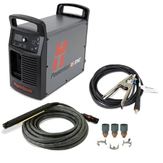 Powermax85 SYNC system, 200-600V, 1/3-PH, CSA, CPC and Serial Ports, 180 degree torch, 7.6 (25') lead