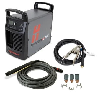 Powermax85 SYNC system, 200-600V, 1/3-PH, CSA, CPC and Serial Ports, 180 degree machine torch, 10.7m (35') ring lead