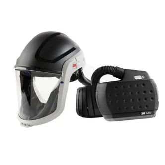 RESPIRATOR ADFLO HEAVY DUTY M-307 HARD HAT FACE SHIELD WITH LAMP BRACKET