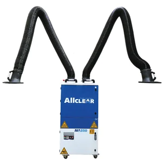 ALLCLEAR MA350 AUTO Mobile Fume Extractor 3ph/415V with Twin Arms 3m