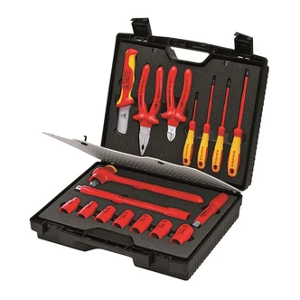 KNIPEX 1000V COMPACT TOOL CASE 17PC