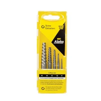 5 Piece Screw Extractor Set No.1 - 5,