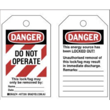 Toughwash Do Not Operate Tags - Pack of 10