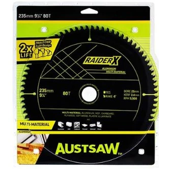 Austsaw RaiderX Aluminium Multi Material Blade