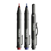 TRACER Clog Free Marker Set - 3pc pack (1x Black / 1x Blue / 1x Red) with Site Holsters.