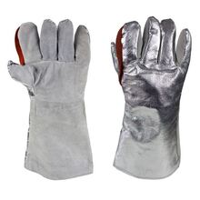 Aluminised Kevlar Back Chrome leather palm & cuff 406mm