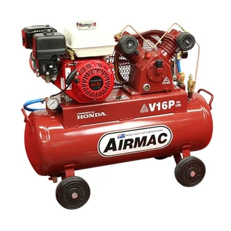 Airmac V16P Honda Petrol Reciprocating Air Compressor