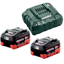 18 V LiHD Starter Pack 2 x 5.5 Ah (2 x 18 V 5.5 Ah LiHD Battery Packs, 1 x ASC 55 Air-cooled Charger)