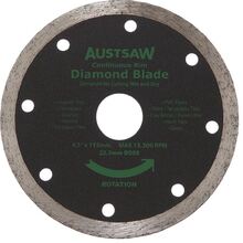 Austsaw - 115mm (4.5in) Diamond Blade - 22.2mm Bore