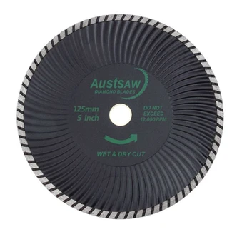 AUSTSAW 125MM (5") DIAMOND BLADE SUPER TURBO WAVE - 22.2MM BORE