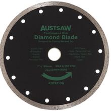 Austsaw - 185mm(7in) Diamond Blade 22.2/20mm Bore