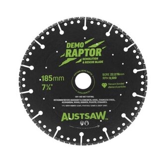 185mm (7in) | Demo Raptor Multi-Purpose Demolition Diamond Blade