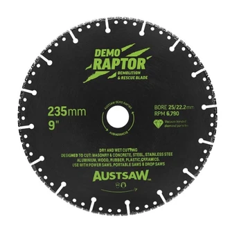 235mm (9in) | Demo Raptor Multi-Purpose Demolition Diamond Blade