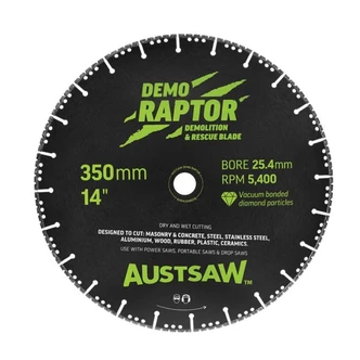 350mm (14in) | Demo Raptor Multi-Purpose Demolition Diamond Blade