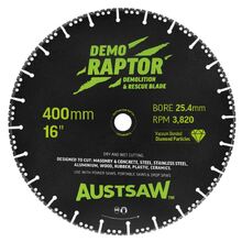 400mm (16in) | Demo Raptor Multi-Purpose Demolition Diamond Blade