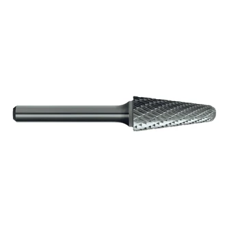 BURR B207 SL420 CARB TAPER RAD-END DBL-CUT 1/8-SHK 1/8IN