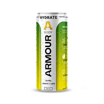 Body Armour - Hydrate+ Zero Sugar Cans - Lemon + Lime 330ml (6 Pack)