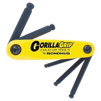 BONDHUS SET 5 BALL GORILLAGRIP FOLD UP 3/16-3/8"