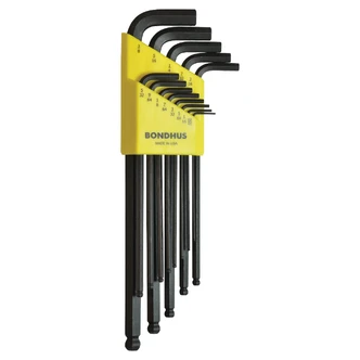 BONDHUS SET13 BALL END L-WR INCH XL 050-3/8