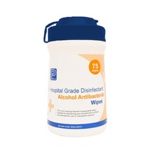 BEAVER ISO WIPES HOSPITAL GRADE DISINFECTANT WIPE 75/TUB