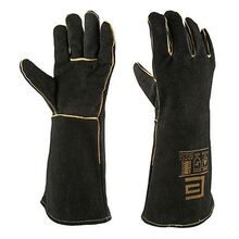 Black and Gold Welding Gloves